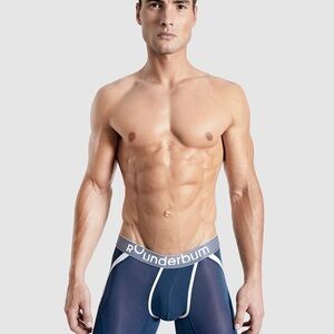 RounderBum Blue anatomic boxer briefs